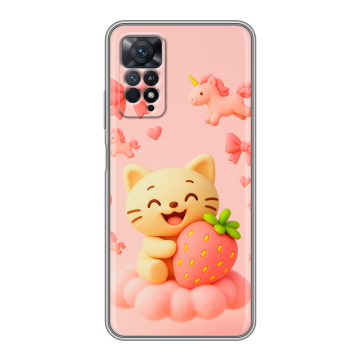 Силиконовый чехол на Xiaomi Redmi Note 11 Pro с принтом для девочек