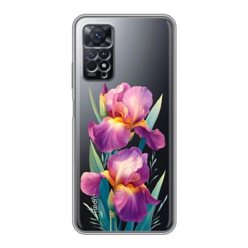 Силиконовый чехол на Xiaomi Redmi Note 11 Pro с принтом Цветы орхидеи Силиконовый чехол на Xiaomi Redmi Note 11 Pro с принтом Цветы орхидеи