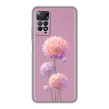 Силиконовый чехол на Xiaomi Redmi Note 11 Pro с принтом Цветы Силиконовый чехол на Xiaomi Redmi Note 11 Pro с принтом Цветы