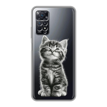 Силиконовый чехол на Xiaomi Redmi Note 11 Pro с принтом Котенок