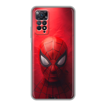 Силиконовый чехол на Xiaomi Redmi Note 11 Pro с принтом Spiderman Человек паук