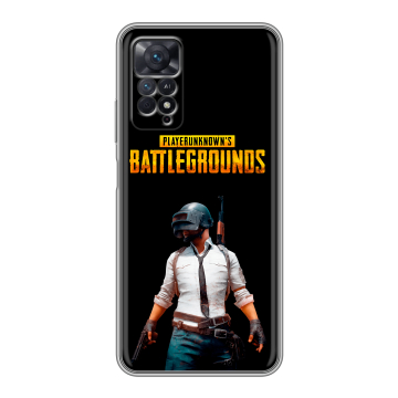 Силиконовый чехол на Xiaomi Redmi Note 11 Pro с принтом PUGB ПАГБ Силиконовый чехол на Xiaomi Redmi Note 11 Pro с принтом PUGB ПАГБ