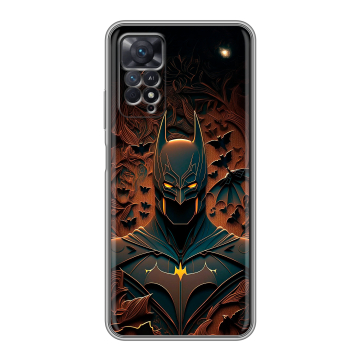 Силиконовый чехол на Xiaomi Redmi Note 11 Pro с принтом Batman Бэтмен Силиконовый чехол на Xiaomi Redmi Note 11 Pro с принтом Batman Бэтмен
