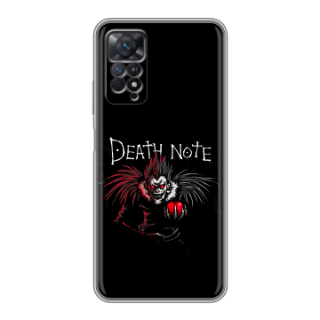 Силиконовый чехол на Xiaomi Redmi Note 11 Pro с принтом Death note Тетрадь смерти Силиконовый чехол на Xiaomi Redmi Note 11 Pro с принтом Death note Тетрадь смерти