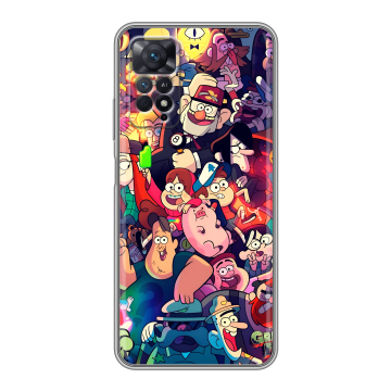 Силиконовый чехол на Xiaomi Redmi Note 11 Pro с принтом Gravity Falls Гравити Фолз