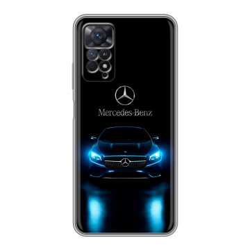 Силиконовый чехол на Xiaomi Redmi Note 11 Pro с принтом Mercedes Мерседес Силиконовый чехол на Xiaomi Redmi Note 11 Pro с принтом Mercedes Мерседес
