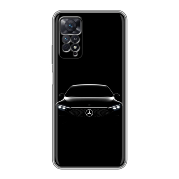 Силиконовый чехол на Xiaomi Redmi Note 11 Pro с принтом Mercedes Мерседес