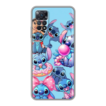 Силиконовый чехол на Xiaomi Redmi Note 11 Pro с принтом Лило и Стич Силиконовый чехол на Xiaomi Redmi Note 11 Pro с принтом Лило и Стич