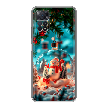 Силиконовый чехол на Xiaomi Redmi Note 11 Pro с принтом Новый год Силиконовый чехол на Xiaomi Redmi Note 11 Pro с принтом Новый год