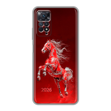 Силиконовый чехол на Xiaomi Redmi Note 11 Pro с принтом Новый год Силиконовый чехол на Xiaomi Redmi Note 11 Pro с принтом Новый год