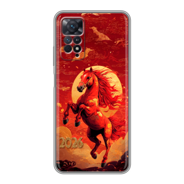 Силиконовый чехол на Xiaomi Redmi Note 11 Pro с принтом Новый год Силиконовый чехол на Xiaomi Redmi Note 11 Pro с принтом Новый год