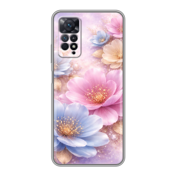 Силиконовый чехол на Xiaomi Redmi Note 11 Pro с принтом женский