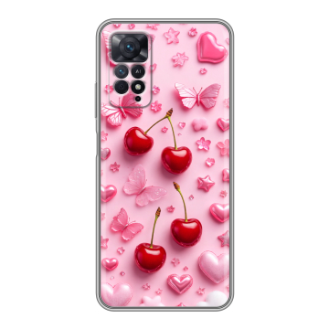 Силиконовый чехол на Xiaomi Redmi Note 11 Pro с принтом для девочек Силиконовый чехол на Xiaomi Redmi Note 11 Pro с принтом для девочек