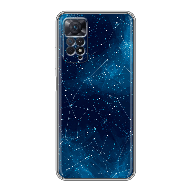 Силиконовый противоударный чехол на Xiaomi Redmi Note 11 Pro с принтом Космос звезды Силиконовый противоударный чехол на Xiaomi Redmi Note 11 Pro с принтом Космос звезды