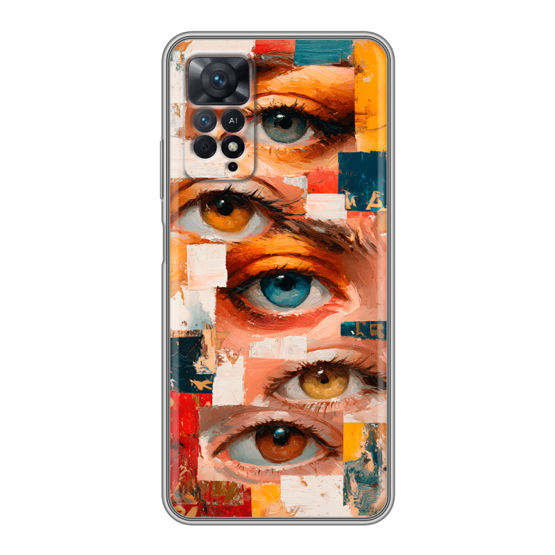Силиконовый противоударный чехол на Xiaomi Redmi Note 11 Pro с принтом Модный принт Силиконовый противоударный чехол на Xiaomi Redmi Note 11 Pro с принтом Модный принт