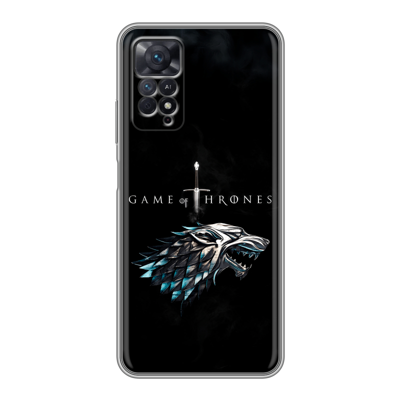 Силиконовый чехол на Xiaomi Redmi Note 11 Pro с принтом Игра Престолов Game Thrones Силиконовый чехол на Xiaomi Redmi Note 11 Pro с принтом Игра Престолов Game Thrones