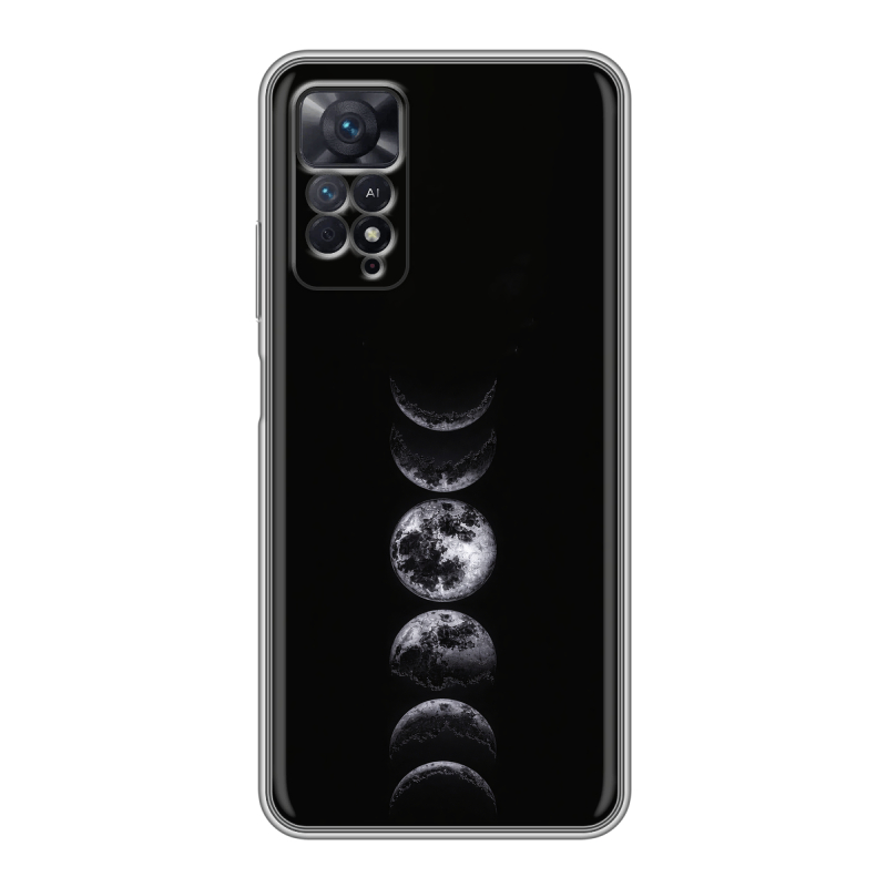 Силиконовый противоударный чехол на Xiaomi Redmi Note 11 Pro с принтом женский Силиконовый противоударный чехол на Xiaomi Redmi Note 11 Pro с принтом женский