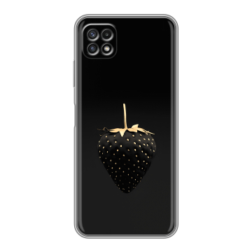 Силиконовый чехол на Samsung Galaxy A22s 5G с принтом Черная клубника Силиконовый чехол на Samsung Galaxy A22s 5G с принтом Черная клубника