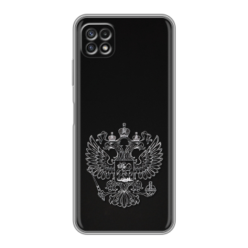 Силиконовый чехол на Samsung Galaxy A22s 5G с принтом Герб России Силиконовый чехол на Samsung Galaxy A22s 5G с принтом Герб России