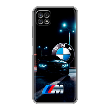 Силиконовый чехол на Samsung Galaxy A22s 5G с принтом БМВ BMW