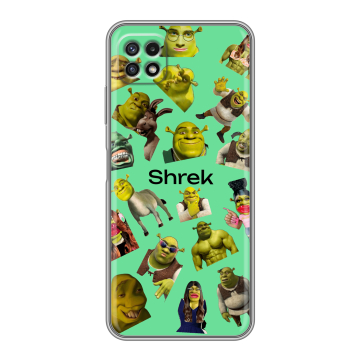 Силиконовый чехол на Samsung Galaxy A22s 5G с принтом Шрек Shrek