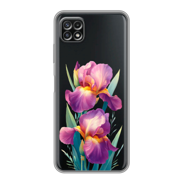 Силиконовый чехол на Samsung Galaxy A22s 5G с принтом Цветы орхидеи