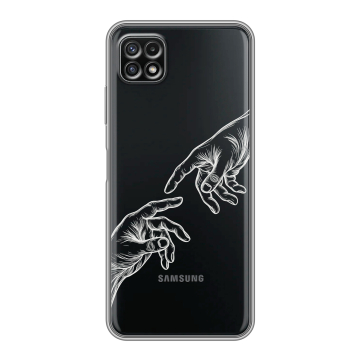 Силиконовый чехол на Samsung Galaxy A22s 5G с принтом Сотворение мира