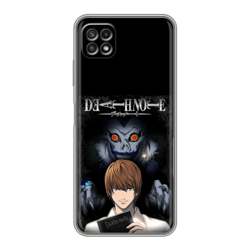 Силиконовый чехол на Samsung Galaxy A22s 5G с принтом Death note Тетрадь смерти