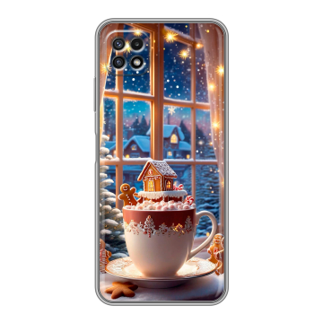 Силиконовый чехол на Samsung Galaxy A22s 5G с принтом Новый год