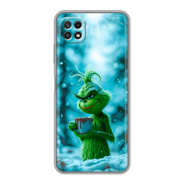 Силиконовый чехол на Samsung Galaxy A22s 5G с принтом Новый год гринч