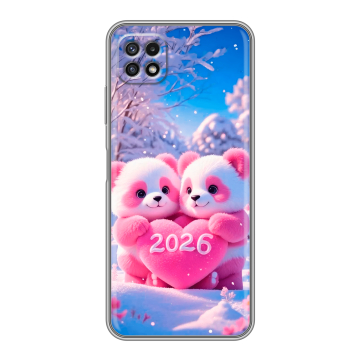 Силиконовый чехол на Samsung Galaxy A22s 5G с принтом Новый год