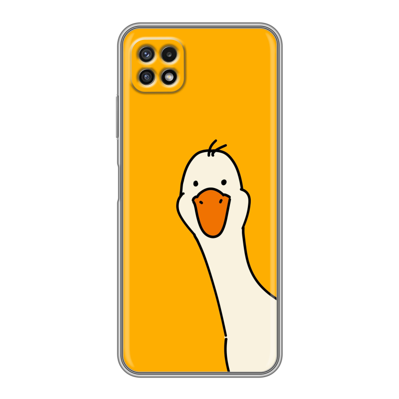 Силиконовый чехол на Samsung Galaxy A22s 5G с принтом Утка Силиконовый чехол на Samsung Galaxy A22s 5G с принтом Утка