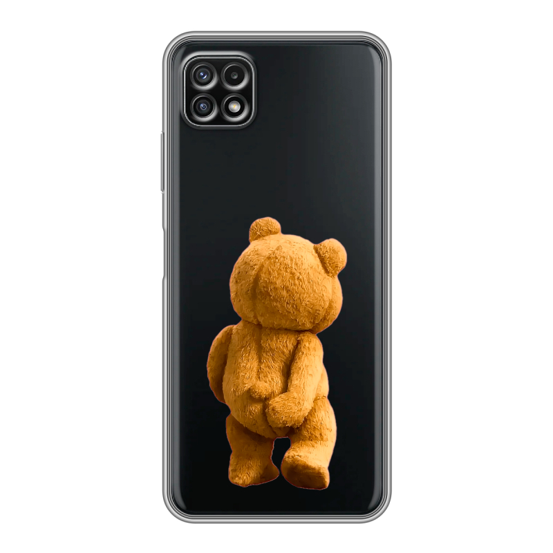 Силиконовый чехол на Samsung Galaxy A22s 5G с принтом Медведь Силиконовый чехол на Samsung Galaxy A22s 5G с принтом Медведь