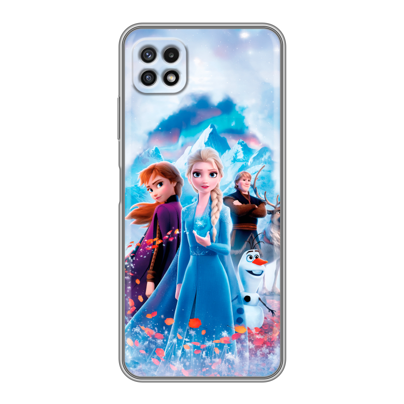 Силиконовый чехол на Samsung Galaxy A22s 5G с принтом Холодное сердце Frozen Силиконовый чехол на Samsung Galaxy A22s 5G с принтом Холодное сердце Frozen