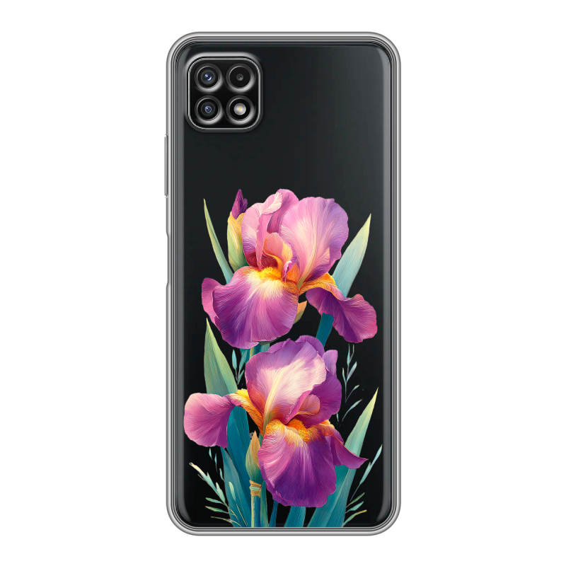 Силиконовый чехол на Samsung Galaxy A22s 5G с принтом Цветы орхидеи Силиконовый чехол на Samsung Galaxy A22s 5G с принтом Цветы орхидеи