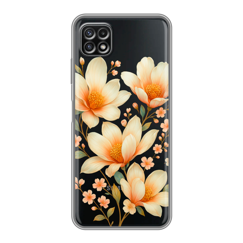 Силиконовый чехол на Samsung Galaxy A22s 5G с принтом Цветы Силиконовый чехол на Samsung Galaxy A22s 5G с принтом Цветы