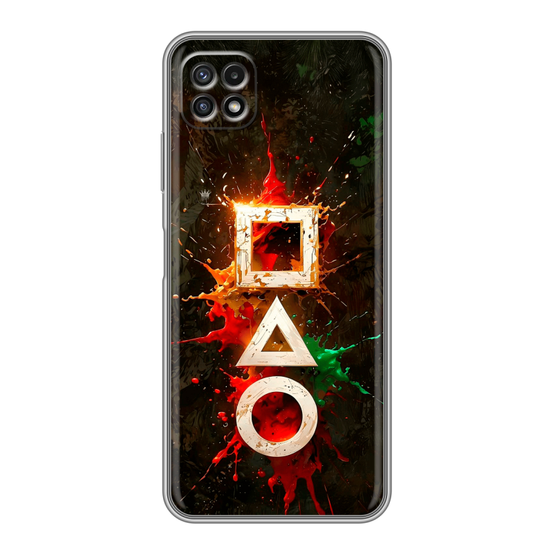 Силиконовый чехол на Samsung Galaxy A22s 5G с принтом Squid Game Игра кальмара Силиконовый чехол на Samsung Galaxy A22s 5G с принтом Squid Game Игра кальмара