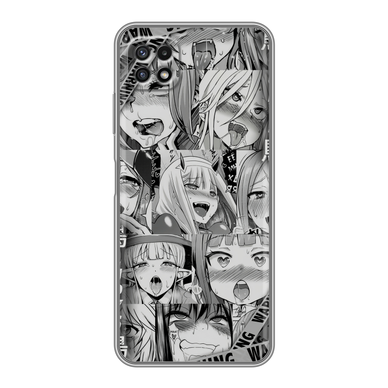Силиконовый чехол на Samsung Galaxy A22s 5G с принтом Ahegao Ахегао Аниме Силиконовый чехол на Samsung Galaxy A22s 5G с принтом Ahegao Ахегао Аниме
