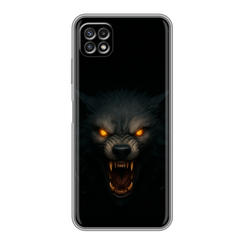 Силиконовый чехол на Samsung Galaxy A22s 5G с принтом Волк Силиконовый чехол на Samsung Galaxy A22s 5G с принтом Волк
