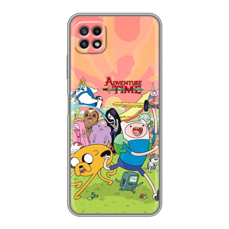 Силиконовый чехол на Samsung Galaxy A22s 5G с принтом Adventure time Время приключений Силиконовый чехол на Samsung Galaxy A22s 5G с принтом Adventure time Время приключений