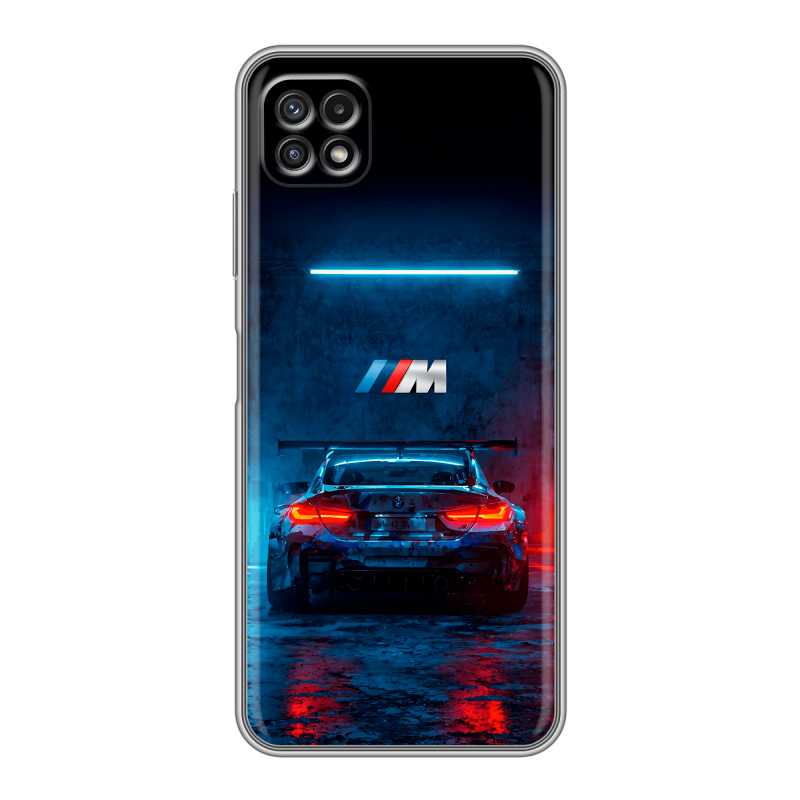 Силиконовый противоударный чехол на Samsung Galaxy A22s 5G с принтом BMW БМВ Силиконовый противоударный чехол на Samsung Galaxy A22s 5G с принтом BMW БМВ