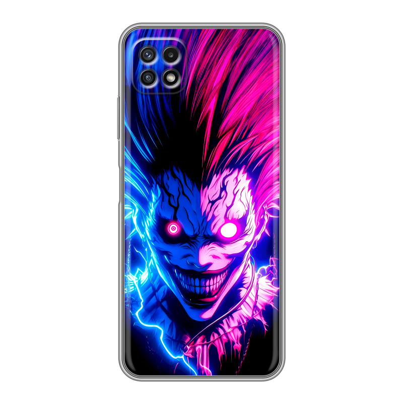 Силиконовый противоударный чехол на Samsung Galaxy A22s 5G с принтом Death note Тетрадь смерти Силиконовый противоударный чехол на Samsung Galaxy A22s 5G с принтом Death note Тетрадь смерти