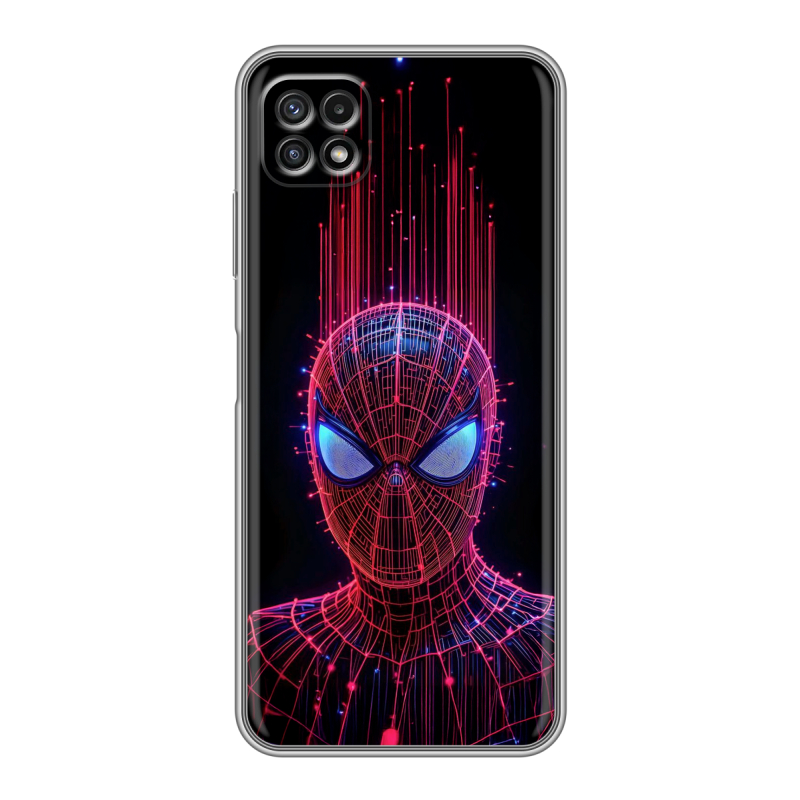 Силиконовый противоударный чехол на Samsung Galaxy A22s 5G с принтом Spiderman Человек паук Силиконовый противоударный чехол на Samsung Galaxy A22s 5G с принтом Spiderman Человек паук