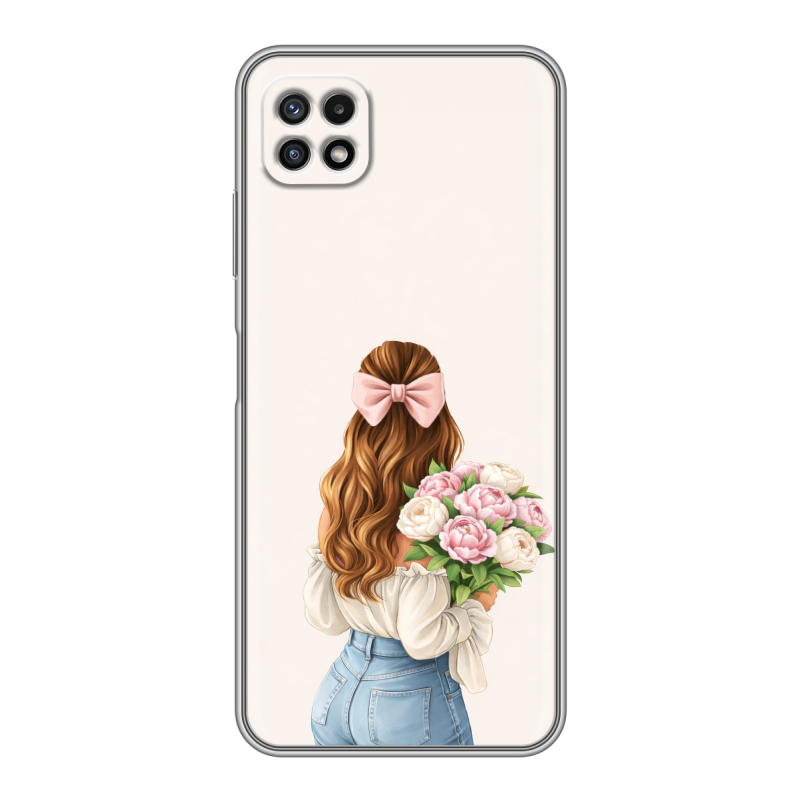Силиконовый чехол на Samsung Galaxy A22s 5G с принтом женский Силиконовый чехол на Samsung Galaxy A22s 5G с принтом женский