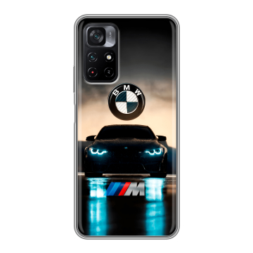 Силиконовый чехол на Xiaomi Poco M4 Pro 5G с принтом БМВ BMW