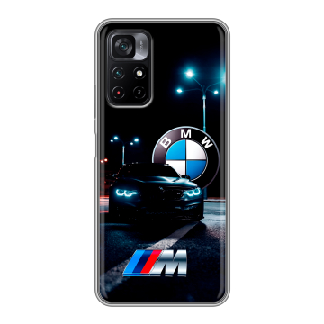 Силиконовый чехол на Xiaomi Poco M4 Pro 5G с принтом БМВ BMW