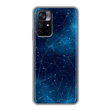 Силиконовый чехол на Xiaomi Poco M4 Pro 5G с принтом Космос звезды