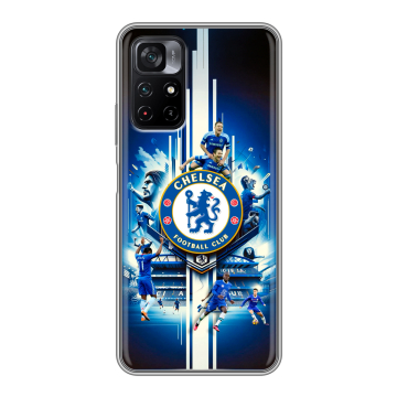 Силиконовый чехол на Xiaomi Poco M4 Pro 5G с принтом Chelsea Челси Силиконовый чехол на Xiaomi Poco M4 Pro 5G с принтом Chelsea Челси