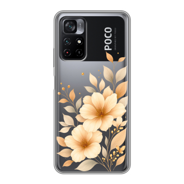 Силиконовый чехол на Xiaomi Poco M4 Pro 5G с принтом для девушки Силиконовый чехол на Xiaomi Poco M4 Pro 5G с принтом для девушки