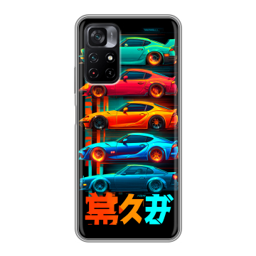 Силиконовый чехол на Xiaomi Poco M4 Pro 5G с принтом машины тачки Силиконовый чехол на Xiaomi Poco M4 Pro 5G с принтом машины тачки